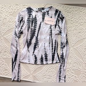 Missguided tye dye blouse